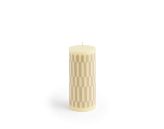 Sviečka Column Candle Small, cream and sand