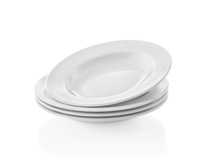 Hlboký oválny tanier Legio Nova Deep oval plate 25 cm 4ks, white