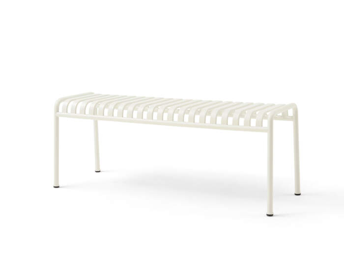 Lavica Palissade Bench, cream white