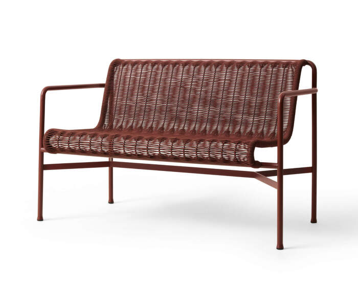 Lavička Palissade Cord Dining Bench, iron red