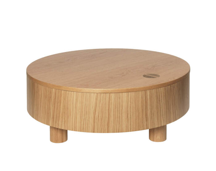 Konferenčný stolík Olles Ø80, natural oak