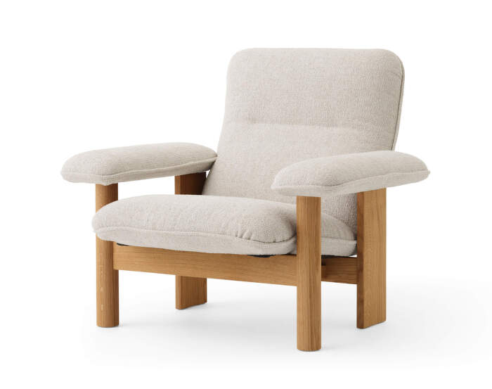 Kreslo Brasilia Lounge Chair, Moss 0011/natural oak