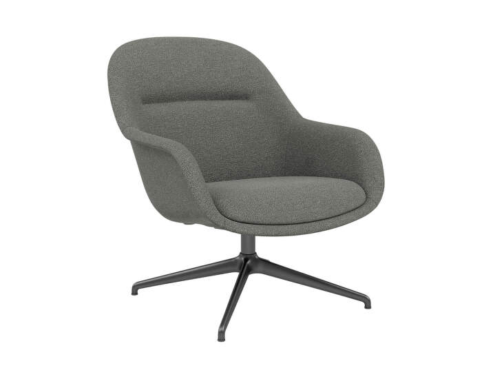 Kreslo Fiber Lounge Armchair Swivel, Heart 13/black