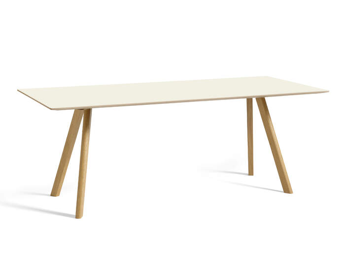 Stôl Copenhague CPH 30, water-based lacquered oak:off-white linoleum