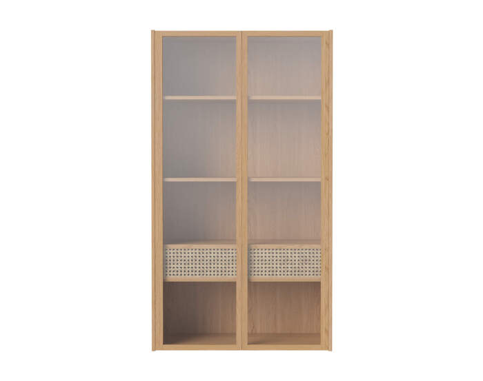 Nástenná skrinka Cana Wall Cabinet High, oiled oak