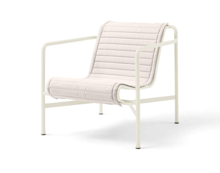 Textilný podsedák Palissade Lounge Chair Low quilted cushion, cream white