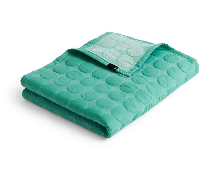 Prikrývka Mega Dot Organic 195x245, sea green