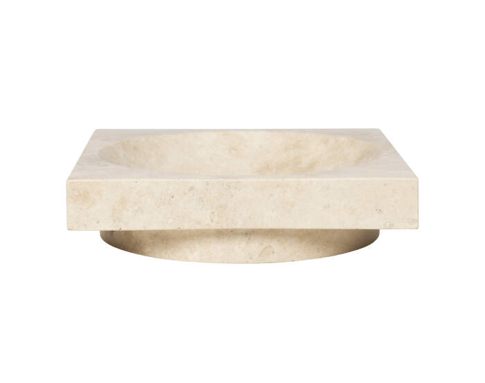 Misa Hew Centrepiece Low, travertine