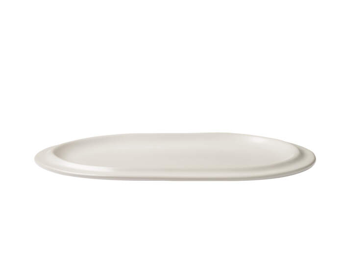 Servírovací tanier Edge Serving Plate 21x30 cm, ecru stoneware