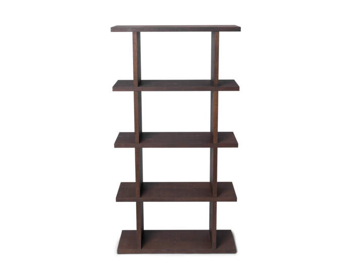 Knižnica Kona Bookcase 1x4, dark stained