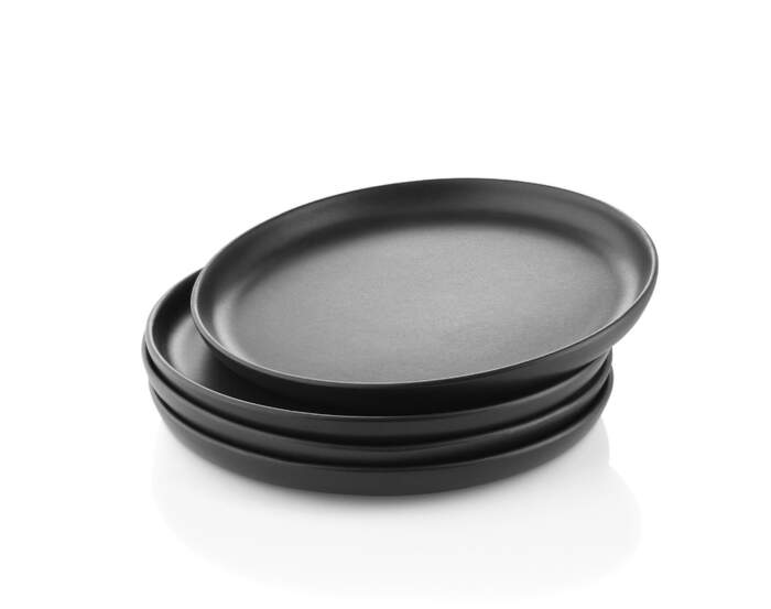 Tanier Nordic Kitchen Plate 25 cm 4ks, black