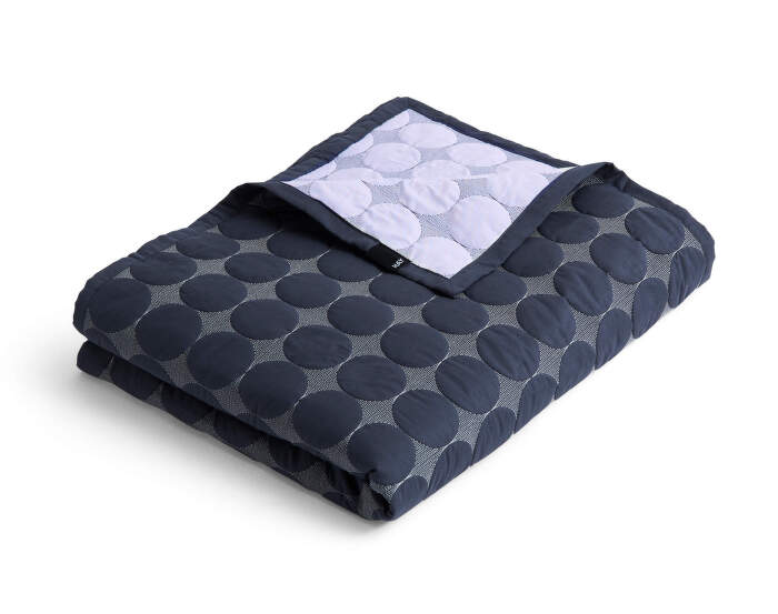 Prikrývka Mega Dot Organic 235x245, midnight blue