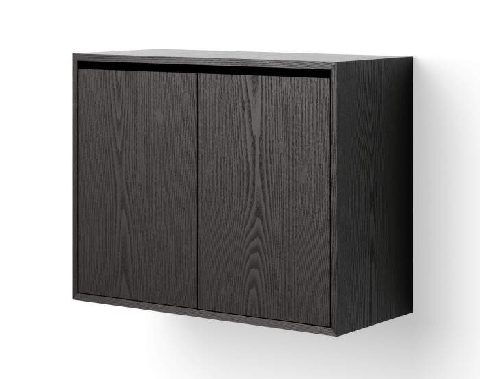 Závesná skrinka Cabinet Tall w. Doors, black ash