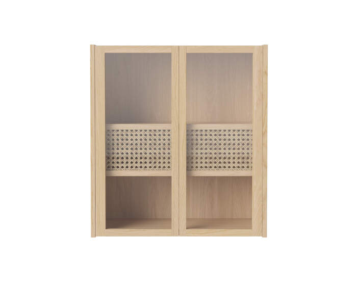 Nástenná skrinka Cana Wall Cabinet, white oiled oak