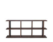 Knižnica Kona Bookcase 3x2, dark stained