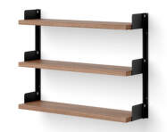 Polica Tea Shelf, walnut/black