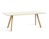 Stôl Copenhague CPH 30, water-based lacquered oak/off-white linoleum