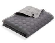 Prikrývka Mega Dot Organic 260x260, dark grey