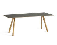 Stôl Copenhague CPH 30, water-based lacquered oak/black linoleum