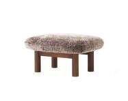 Ottoman Brasilia, Sheepskin sahara/dark stained oak