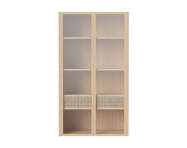 Nástenná skrinka Cana Wall Cabinet High, white oiled oak