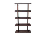 Knižnica Kona Bookcase 1x4, dark stained