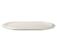 Servírovací tanier Edge Serving Plate 25x40 cm, ecru stoneware