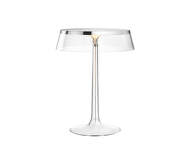Stolná lampa Bon Jour, chrome/transparent