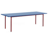 Jedálenský stôl Two-Colour 240 cm, maroon red/blue