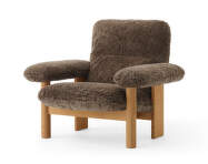 Kreslo Brasilia Lounge Chair, Sheepskin root/natural oak